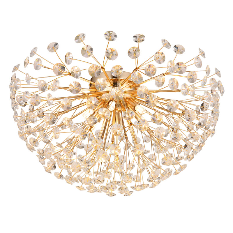 Bercem Flush Mount, Gold colours