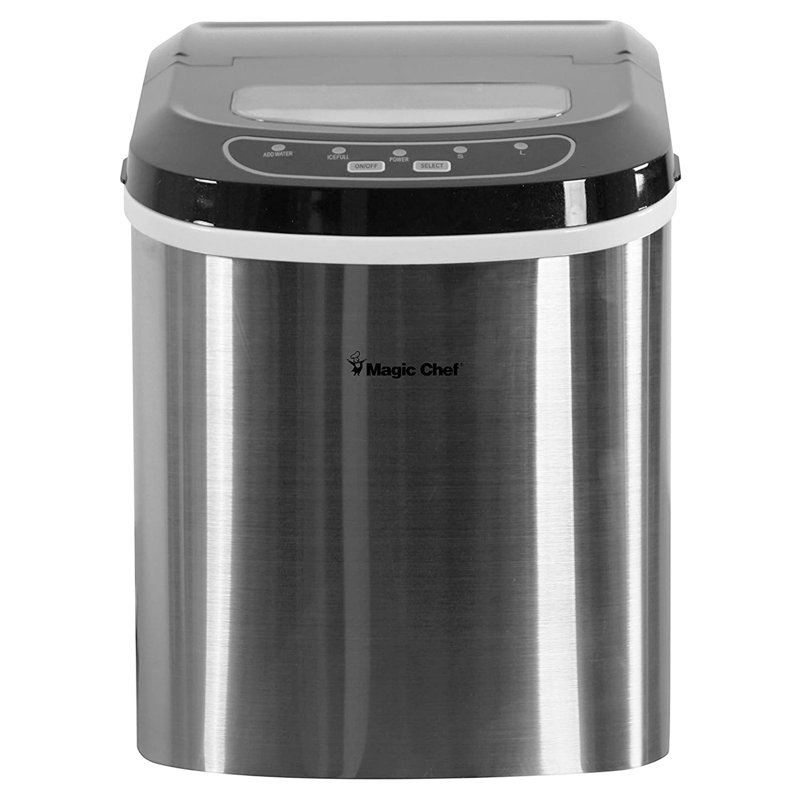 27-Pound-Capacity Portable Ice Maker, Stainless Steel