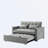 Jashlyn Velvet Convertible Loveseat,Sofa bed for Small Spaces Apartments-492281176-486242668