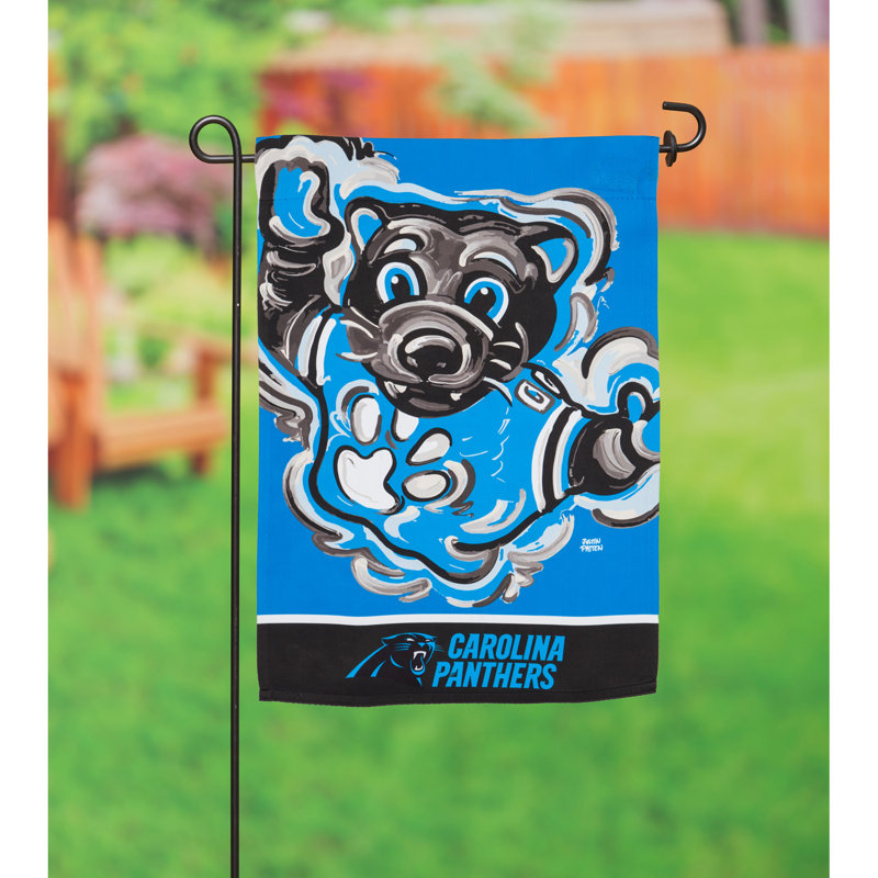 Drapeau de jardin en polyester 18 po x 13 po Carolina Panthers