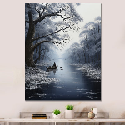 " Canal Quiet Passage Charcoal IV "