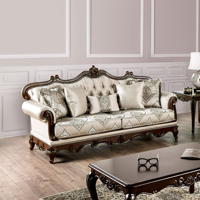 Canapé Barbato, Beige, H 44,5 po x l 69,5 po x P 38,25 po