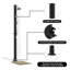Outdoor Solar shower Black PVC and Aluminium Shower Cylindrical Heated