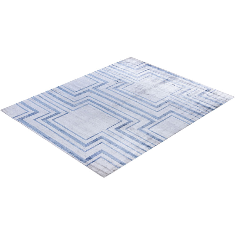 Overdyed One-of-a-Kind Rectangle 8'3" x 10'4" Hand Knotted Area Rug