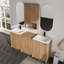 Meuble-lavabo double autoportant 72 po avec comptoir en résine et rangement mural pour salle de bain 24 po Vowar
