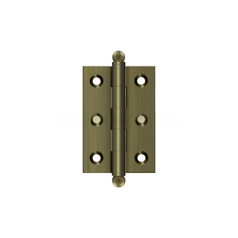 10'' x 10'' Solid Brass Traditional Hinge, Unlacquered Brass, 2.5" H x 2" W