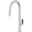 Pull-Down Kitchen Faucet With Button Sprayer - High Arc Spout-1862993665-1862993691