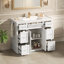 Meuble-lavabo de salle de bain autoportant 48 po avec porte latérale réversible Nautical-132922131