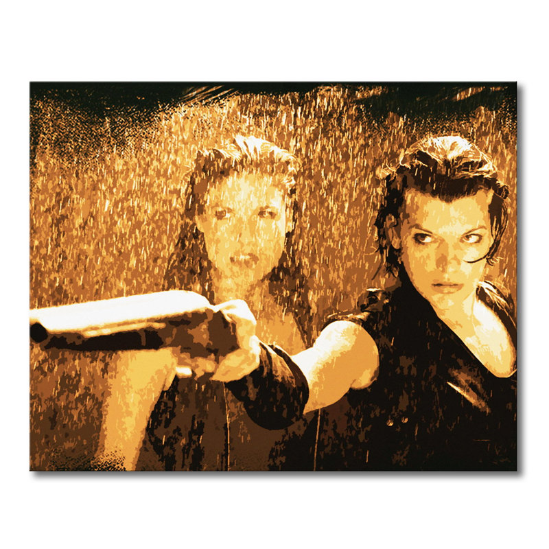 Graphic Art Print on Canvas, 80cm H x 100cm W x 2cm D