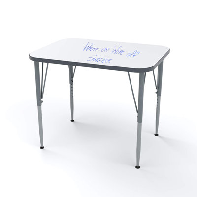 Versa Laminate Collaborative School Desk Activity Table with Height Adjustable Legs