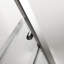 Lod 60 po X P 72 po H Porte de douche coulissante simple semi-sans cadre H en argent brillant avec verre transparent