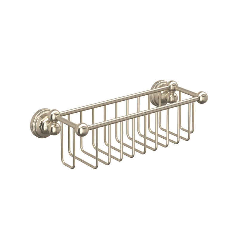 Perrin & Rowe 10" Bottle Basket, Satin Nickel