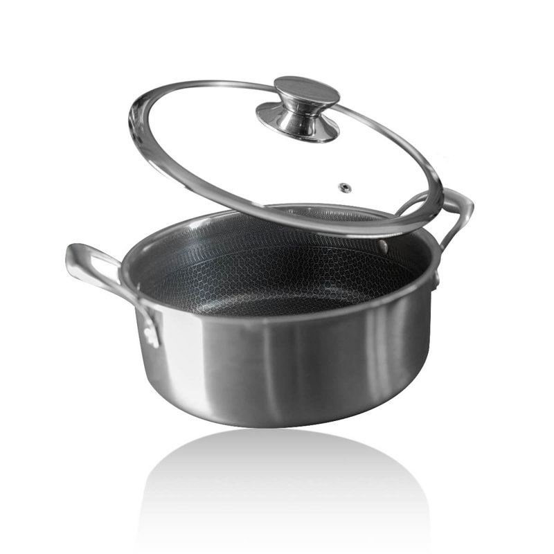 Kuechenkompane 3L Non-Stick Stainless Steel Standard Pot