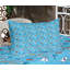 Drap-housse et coussin décoratif Ambesonne Shark, bleu, blanc, orange-106799517