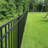 Versai Gloss Black Metal Fence Panels Included-49893413