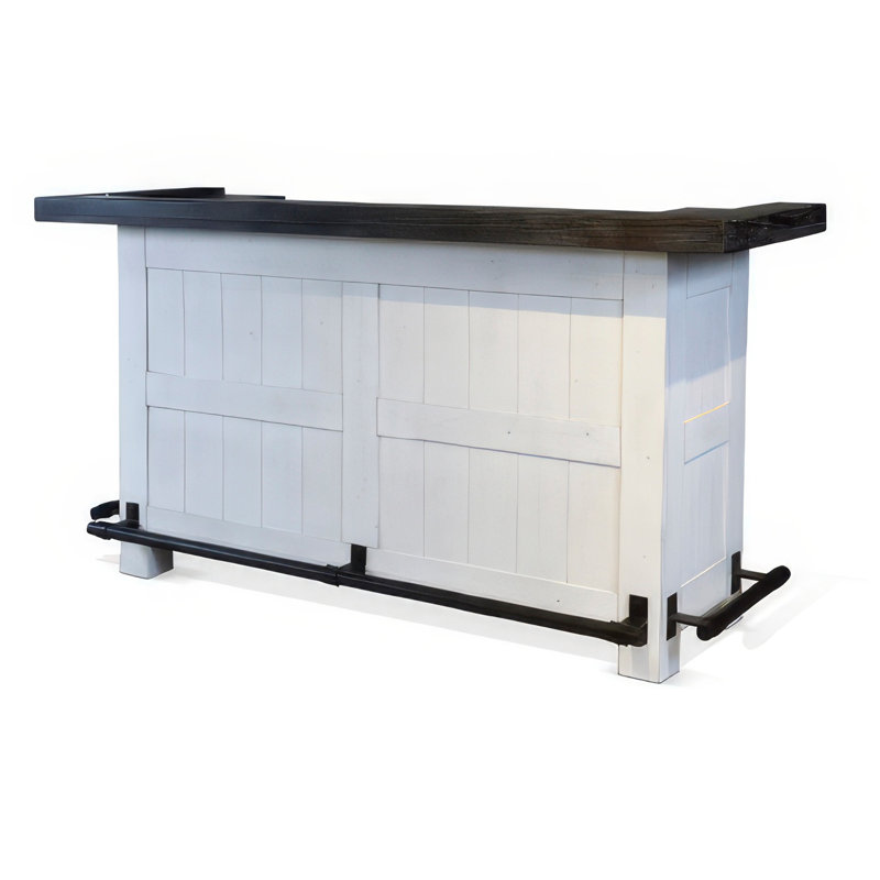 Comptoir de bar autoportant avec rangement 78 po Orso