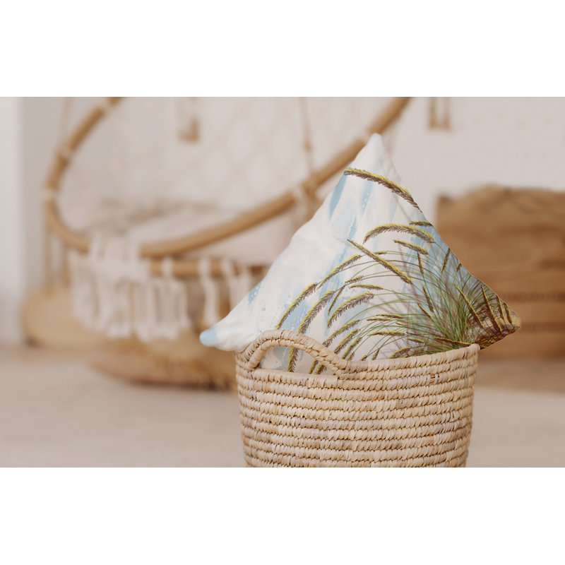 Beach Vacation Square Pillow Cover and Insert, 20" H x 20" W