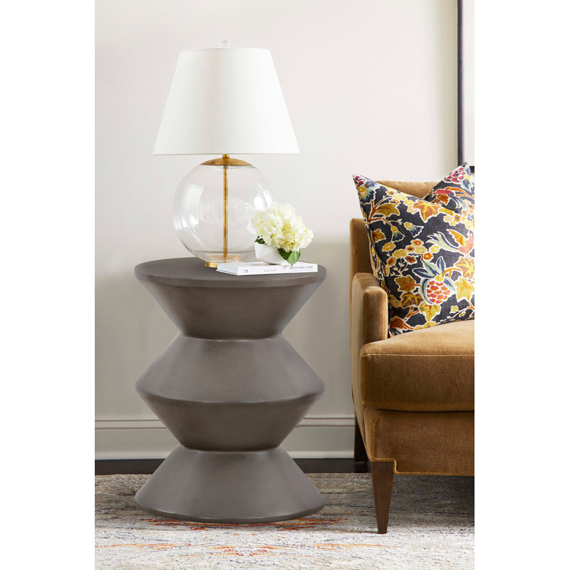 Concrete Top End Table