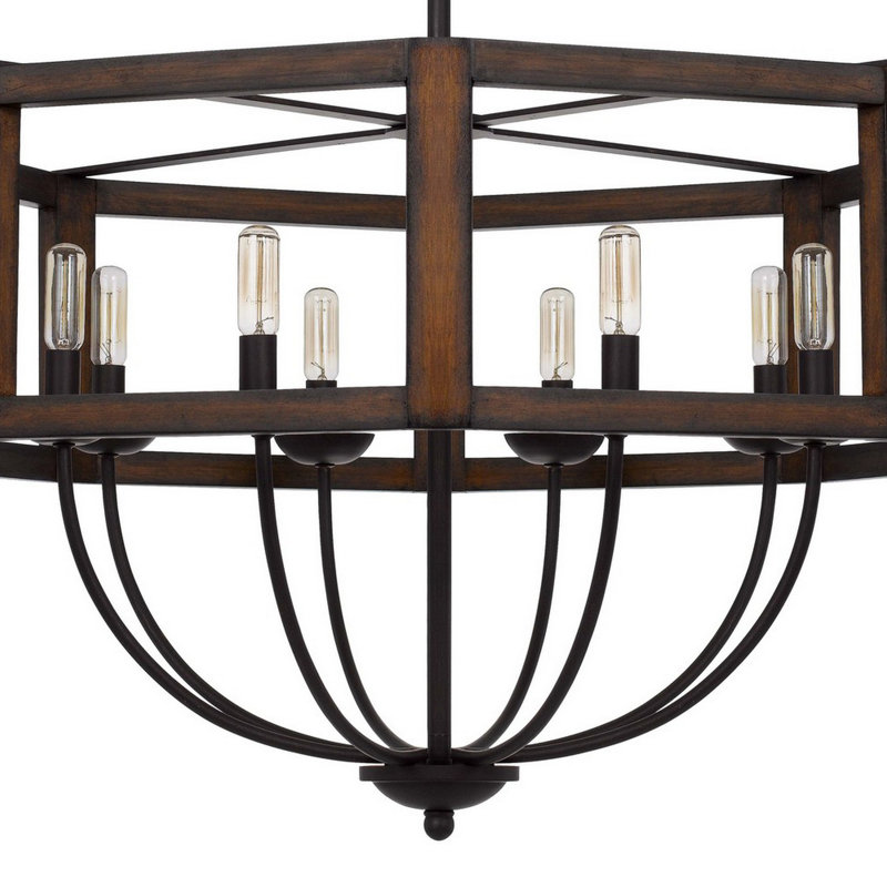 Lustre tambour à 8 lumières Kaelan
