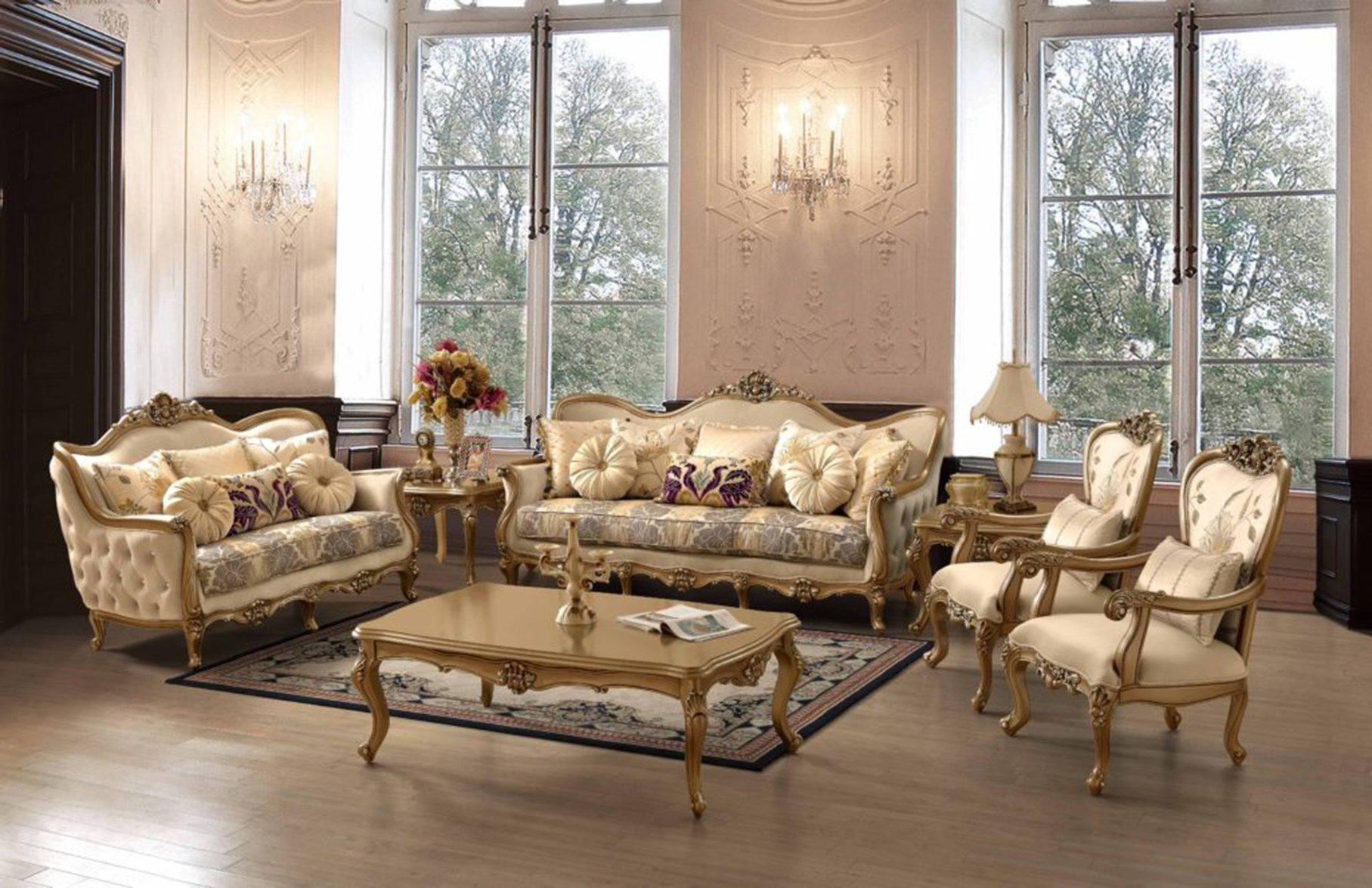 Infinity Furniture Import Infinity 6piece Upholstered Living Room Set