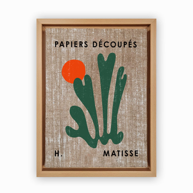 Decorative Canvas Painting, Wood