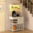 Baker's Rack with Power Outlet and LED Lights, Coffee Bar with Storage Shelves