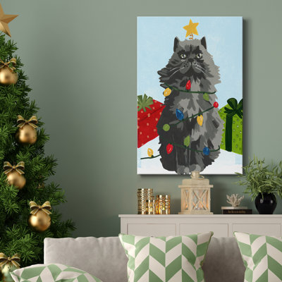 " Meowy Hissmas I " Painting Print