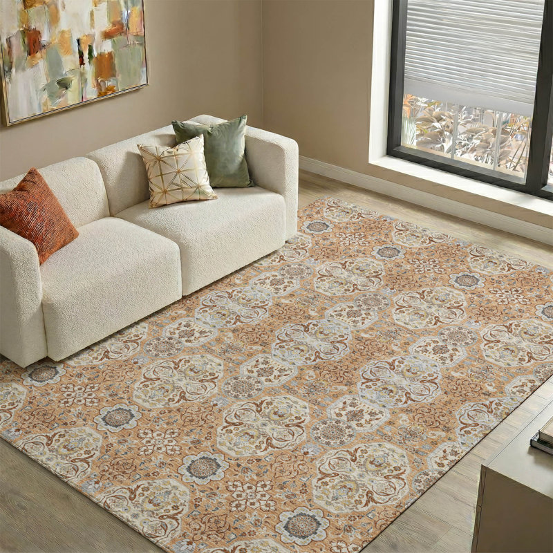 Tapis lavable à la machine de qualité supérieure Mayfield AMF2483, Copper, 3' x 5'