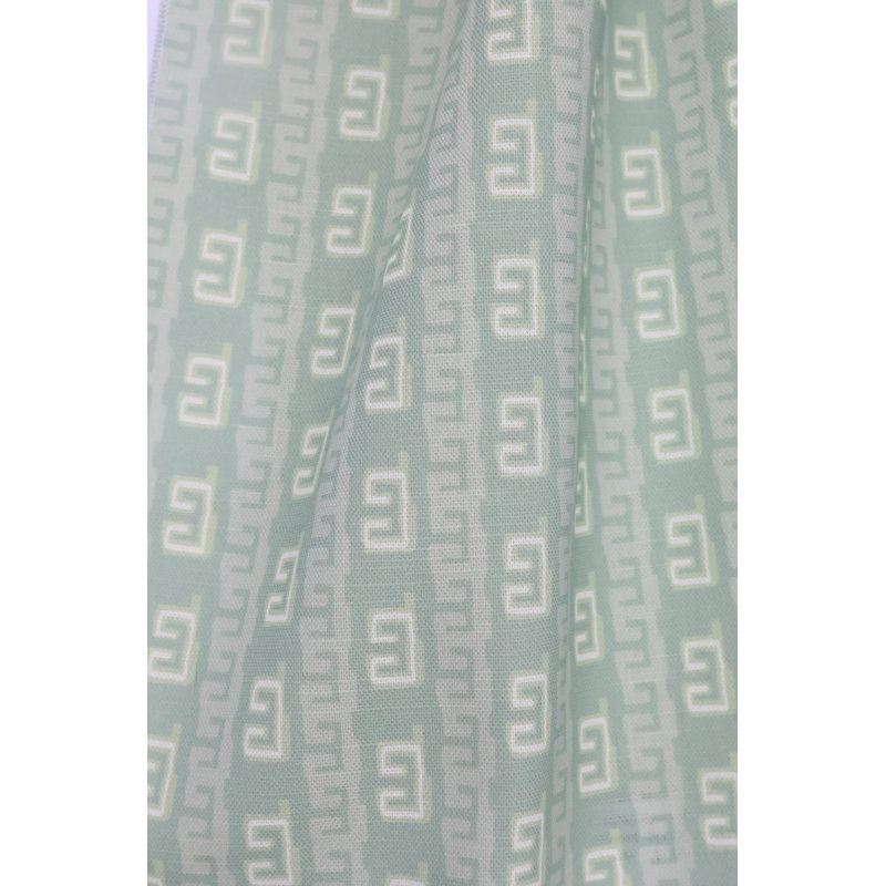 Gaga Greek Small Repeat Luxury Throw Pillow, Antique Jade, Square 22"