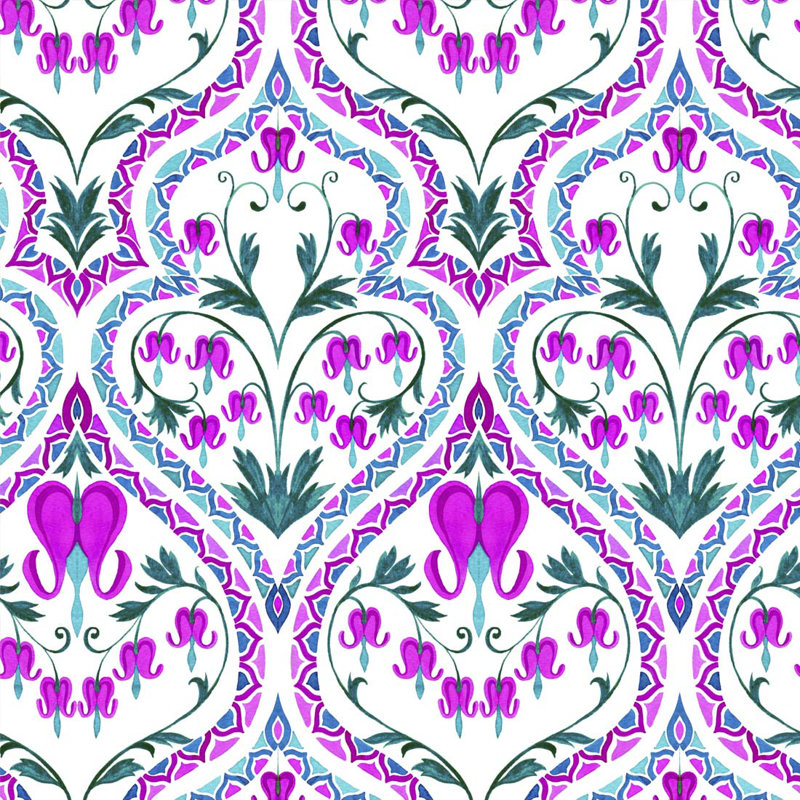 Rouleau de papier peint autocollant L 10,5 pi x l 24 po, Mauve