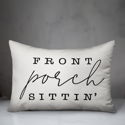  Front Porch Sittin' Indoor/Outdoor Rectangular Lumbar Pillow
