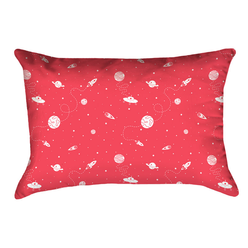 Coussin Katelyn Elizabeth, Rouge, Simili suède