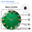 Horloge murale pour art de bureau moderne - Horloge murale moderne en verre 12 po
