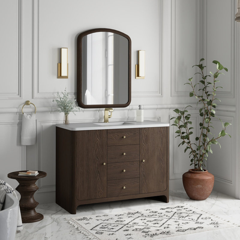 Gracyn 47.75'' W Single Bathroom Vanity Base, Sable