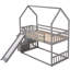 Lit superposé avec glissade convertible House-692909843