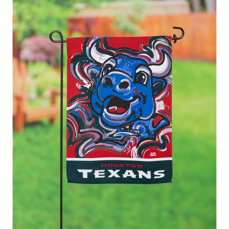 Drapeau de jardin en polyester 18 x 13 po Houston Texans