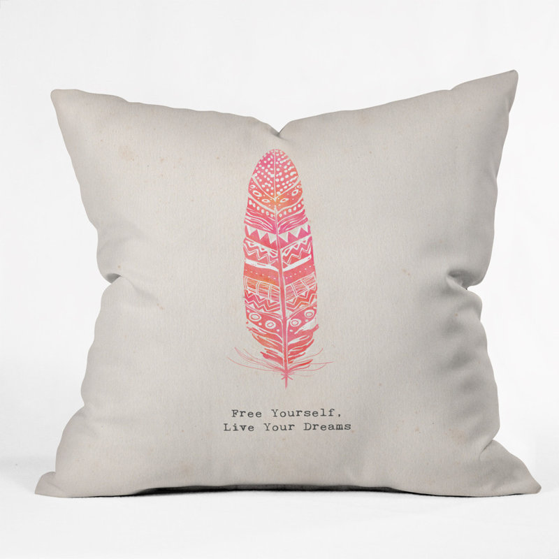  Coussin extérieur Kangarui Free Yourself Feather, 18 po x 18 po