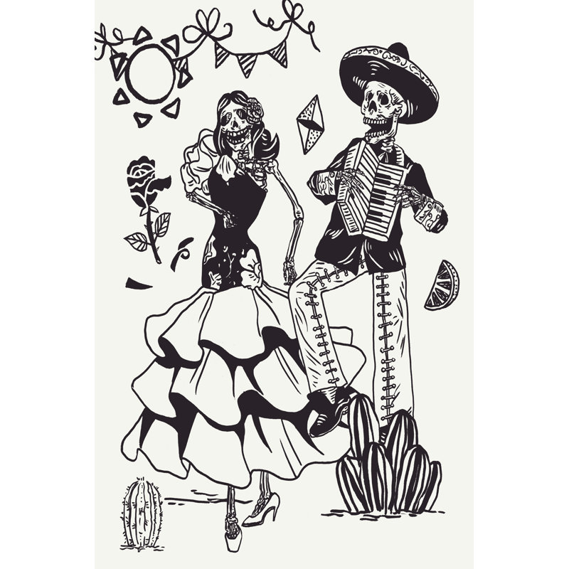Day Of The Dead Parade III by Melissa Wang - Wrapped Canvas Print, 122cm H x 81cm W