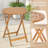 Olus 2 - Person Acacia Wood Patio Dining Set with Round Table