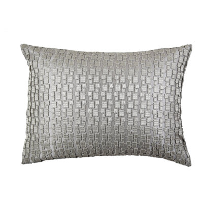 Metallic Mosaic Silk Pillow Cover & Insert