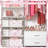 3 Pcs  Bow Storage Bin Coquette Collapsible  Storage Baskets For Gifts Empty Candy Holiday Decor Canvas Laundry Basket Foldable Box With Handle For Office Home Bedroom Clothes