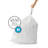 Simplehuman Code N Custom Fit Drawstring Trash Bags, 45-50 Liter / 12-13 Gallon, White, 60 Liners