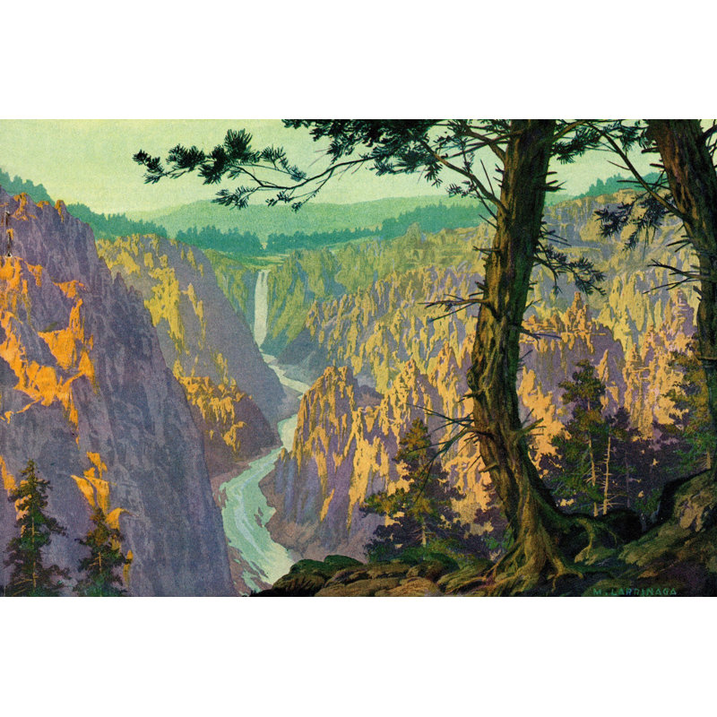 « grand canyon 2 », reproduction d’art sur toile tendue, H 16 po x l 24 po x P 1,5 po