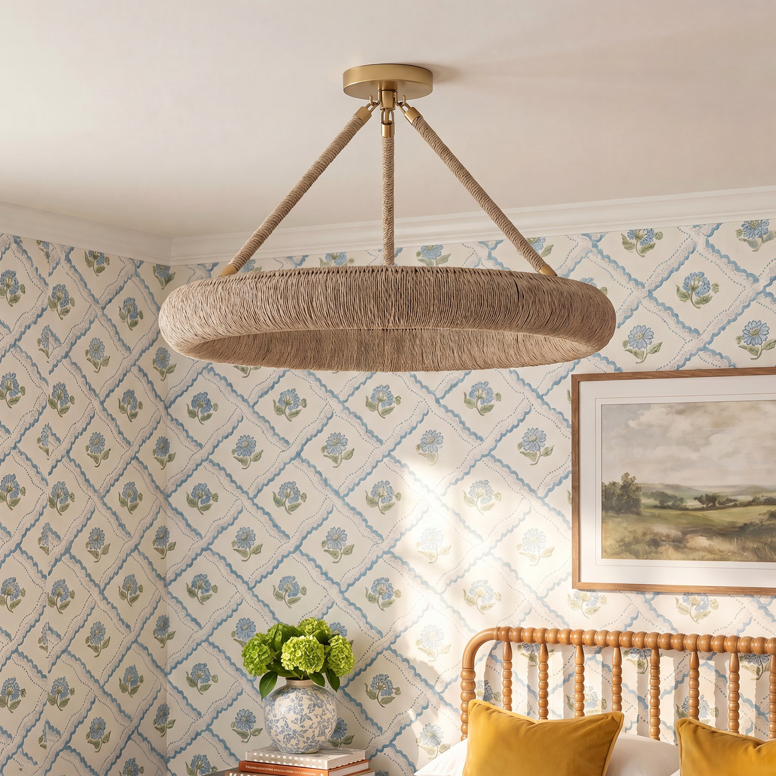 8 - Light Metal Dimmable Chandelier