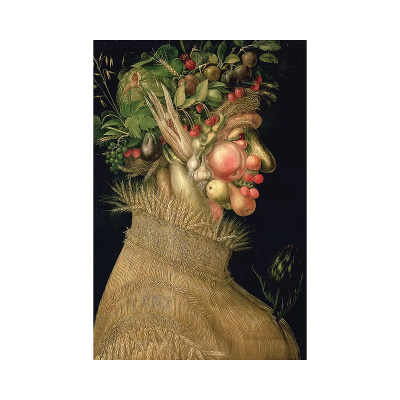 Summer, 1563 by Giuseppe Arcimboldo - Wrapped Canvas Print, 20.32 cm H x 30.48 cm W