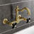 Kingston Brass Duchess Double-Handle 2-Hole Wall-Mount Bridge Kitchen Faucet-93676218