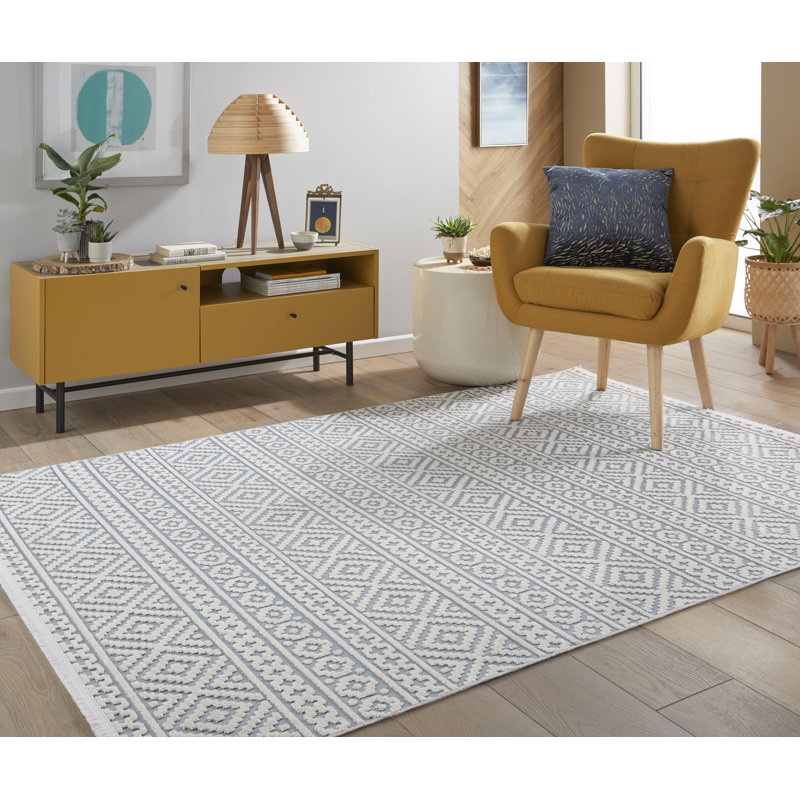 Craigfad Rectangle Geometric Indoor / Outdoor Area Rug, Rectangle 190 x 290cm