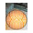 Orange Stripes And Shapes Patterned Woven Base Decorative Carpet-1354504393
