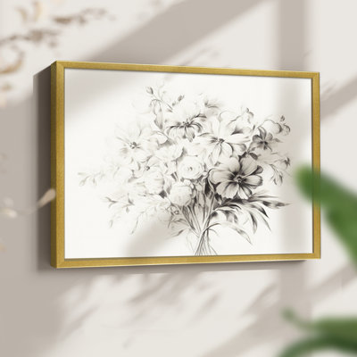 Vintage Sketch Work-XLV -Framed Print - Restickable