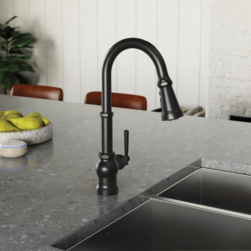 Robinet de cuisine Weymouth Smart Faucet, Noir mat